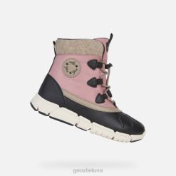 XV061082 flexyper abx mergina juoda/dk rožinė Geox