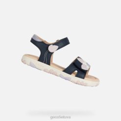 XV061087 sandalų haičio mergina tamsiai / rožinė Geox