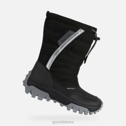 XV061160 Himalajos abx jaunesnysis juoda/sidabrinė Geox