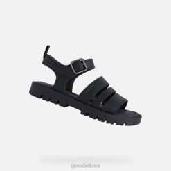 XV061222 sandal starblush mergina juodas Geox