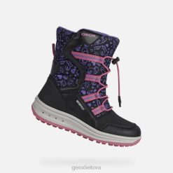 XV061254 Roby mergina juoda/fuksija Geox