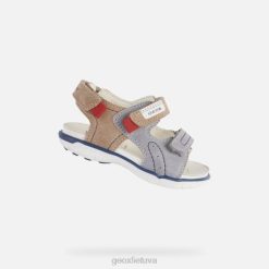 XV061629 sandalas Delhi bamblys pilka/smėlio spalvos Geox