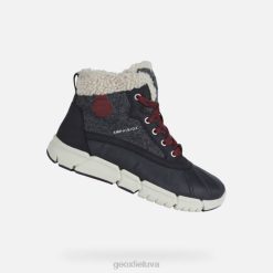 XV061990 flexyper abx berniukas tamsiai pilka/bordo Geox