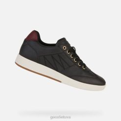 XV06254 meleda moteris juoda/dk bordo Geox