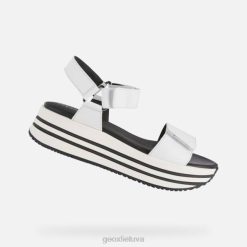 XV06354 sandalų kency moteris baltas Geox